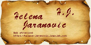 Helena Jaranović vizit kartica
